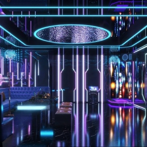 现代KTV包间3D模型下载